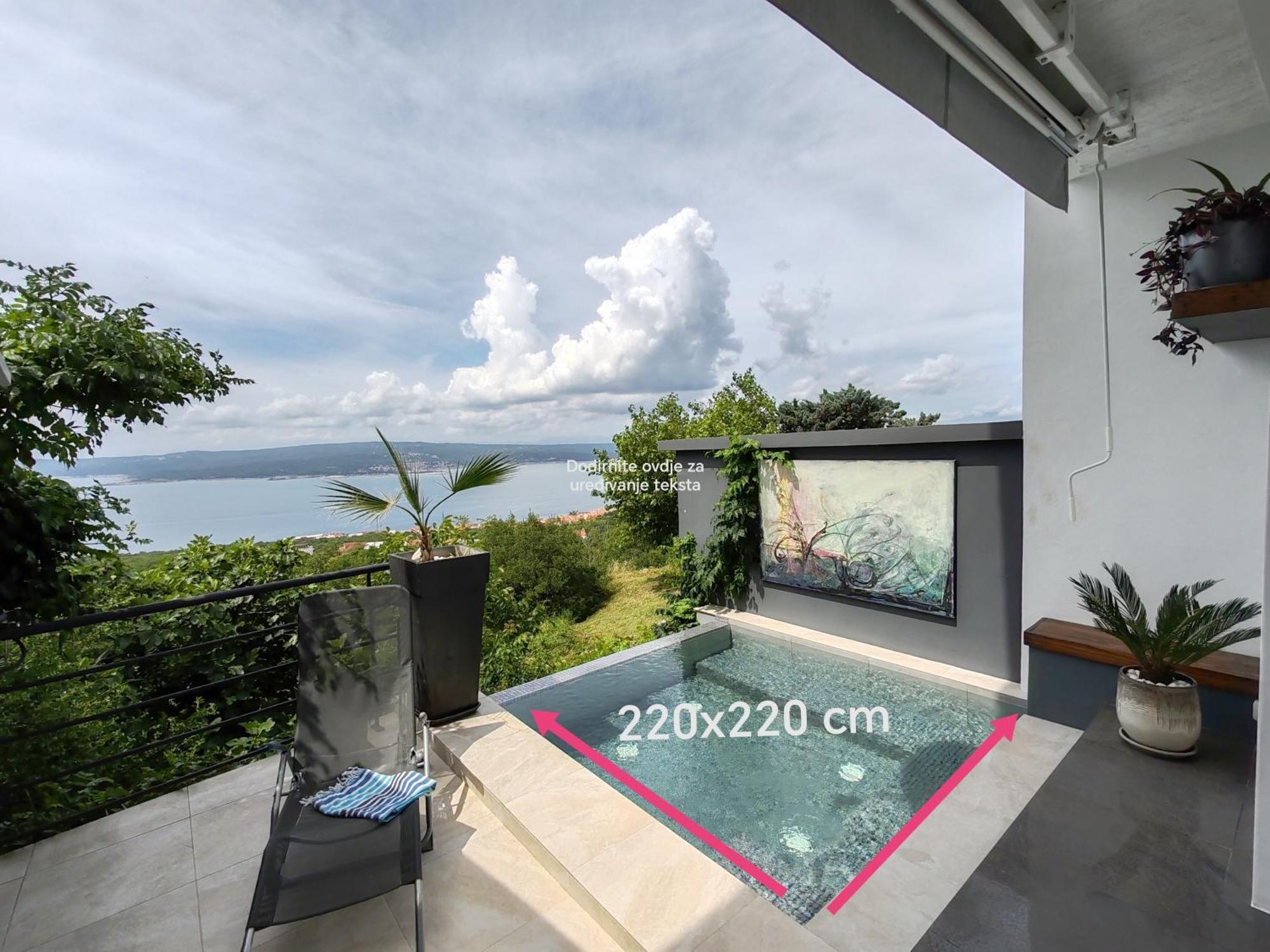 Art Gallery House With A Small Relaxing Pool Цриквеница Экстерьер фото